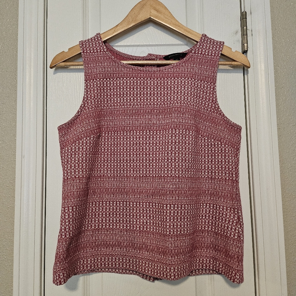 Banana Republic Textured Red Tank Top